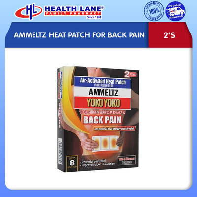 AMMELTZ HEAT PATCH FOR BACK PAIN (2'S)